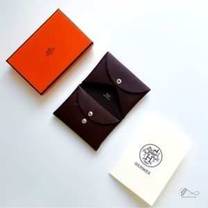 Brand new authentic Hermes Calvi Duo Chevre Rouge Sellier (purchased Jan 2023)